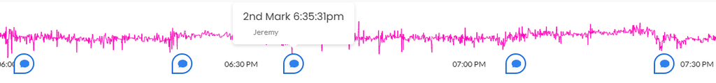 Manually locating times on the sail time tracker when marks are rounded.
